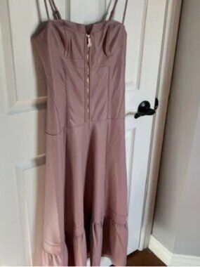 Anthropologie Faux Leather Dress Size Small